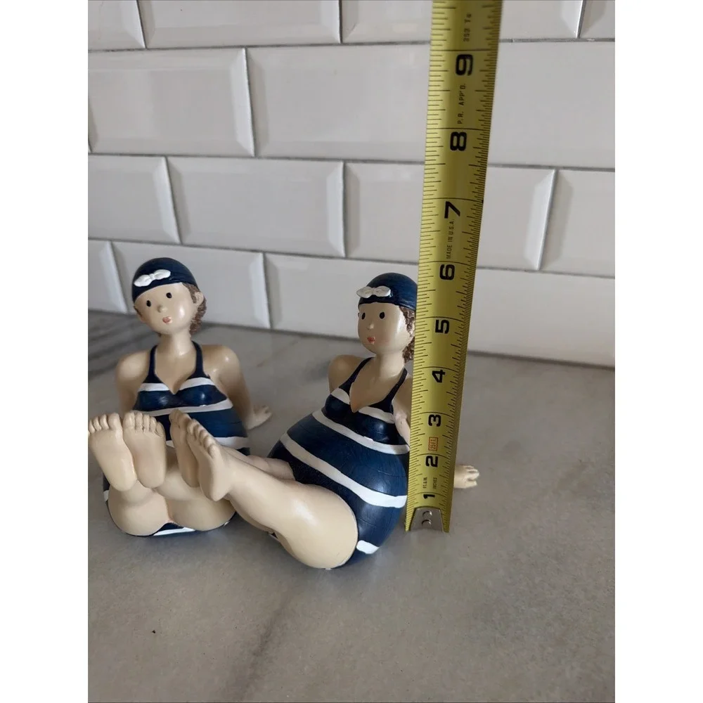Adorable Pair Of Plump Swim Ladies Decor